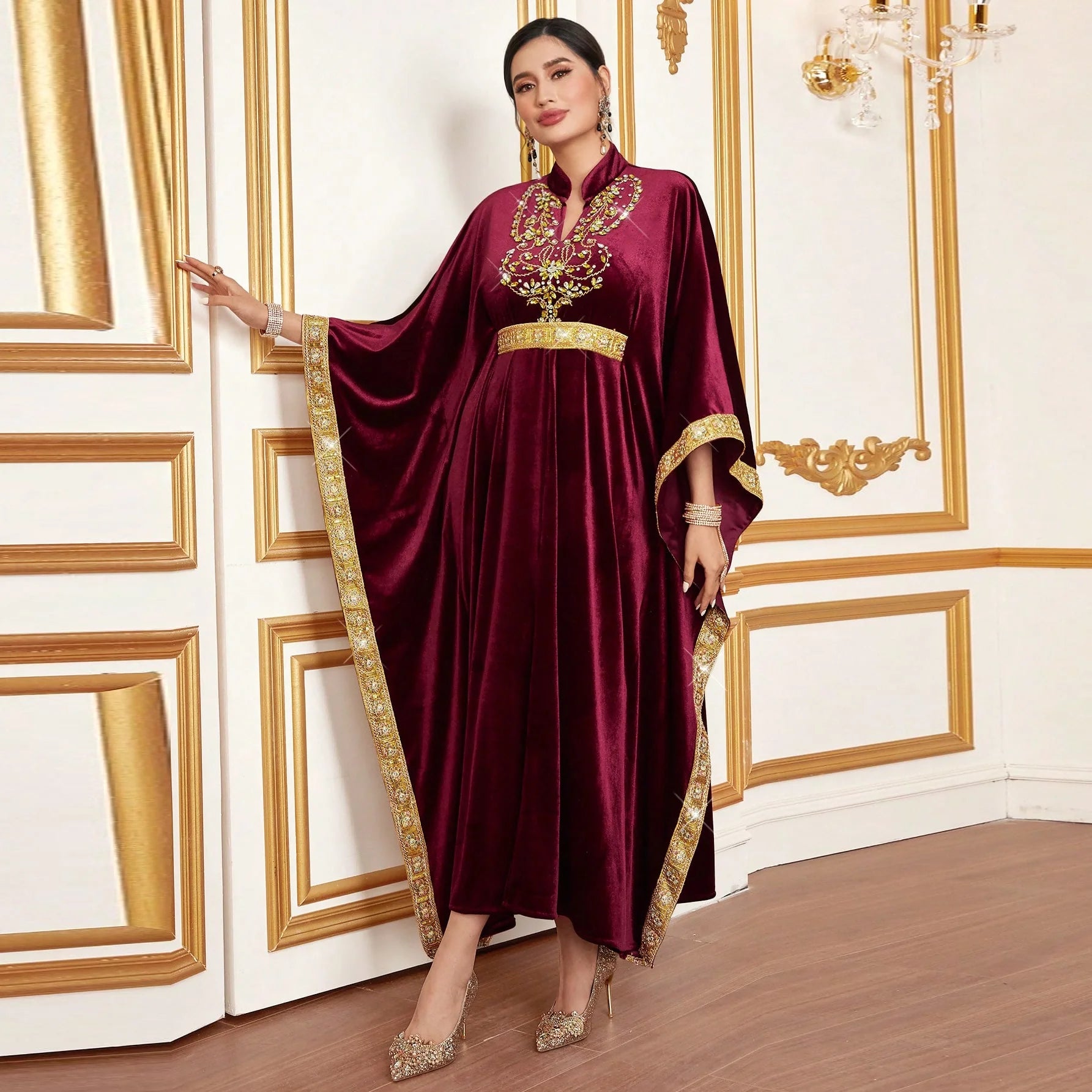 Latest Abaya Designs Moroccan Muslim Dress Dubai Simple Eid Abaya for Women
