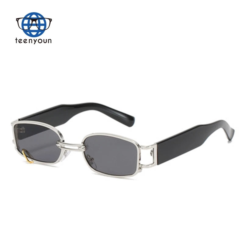 2022 New Pierced Earrings Square Frame Ladies Sunglasses