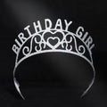New Products Fashion Glitter Birthday Headband Hair Accessories Party Girl Metal Pageant Letter Star Crown