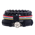 Handmade Leather Sporty Jewelry Bracelet for Men New Design Soccer Football Inspired Gift
