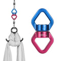 8-Shaped Ring Swing Swivel Carabiner 30KN Heavy-Duty Aviation Aluminum Hook for Yoga