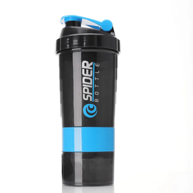 FX Factory for Shaker Bottle BPA-Free Blue Plastic Gym Fitness Sports Empty Glitter Protein Shaker Hot Sale for Travel