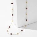 Wholesale New Women Titanium Steel Fashion Jewelry Necklaces Luxury Red Bead Pendant Necklaces