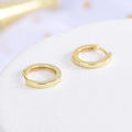 Rainbowking 925 Silver  Hoop Earrings Simple Glossy Round Ear Buckle Personality Fashion Cold Style Fine Jewelry  Earrings