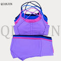 Wholesale Long Sleeve 2 Piece Gym Fitness Sets Fitness Women Gym Clothes Plse Size Women Yoga Sets