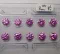 Zuanfo Gems Moissanite Fancy Color Pink Plated Round Loose Diamonds Moissanite Diamond Moissanite