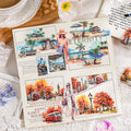 40 Stickers Per Pack Long Vacation Series Landscape Decoration Material 6 Styles