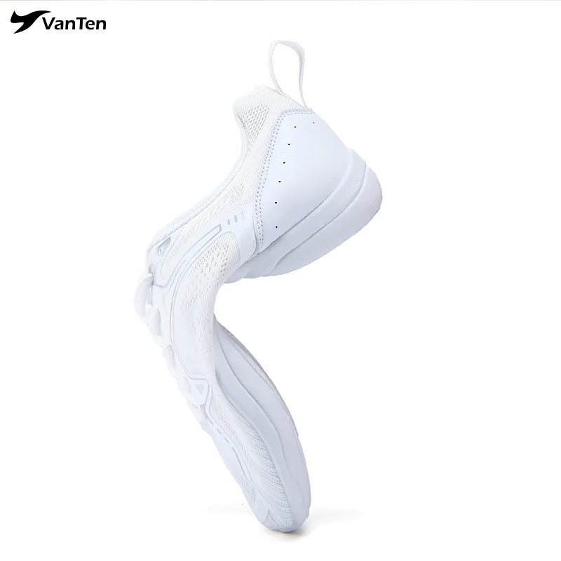 Newest VANTAN Women's All American Cheer Shoes Microfiber Upper Rubber Outsole White