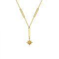 Crowd Design Sense Necklace Titanium Steel Gold-Plated Tassel Loc