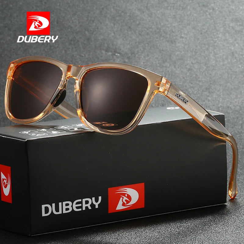 DUBERY 2026 Trendy Green and Pink Sunglasses UV400 New Fashion Sunglasses for Women and Girls Fashionable Trend Red Sunglasses
