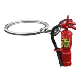 Wholesale Firefighter Keychain Gifts Fire Extinguisher and Flame Pendant Keychain