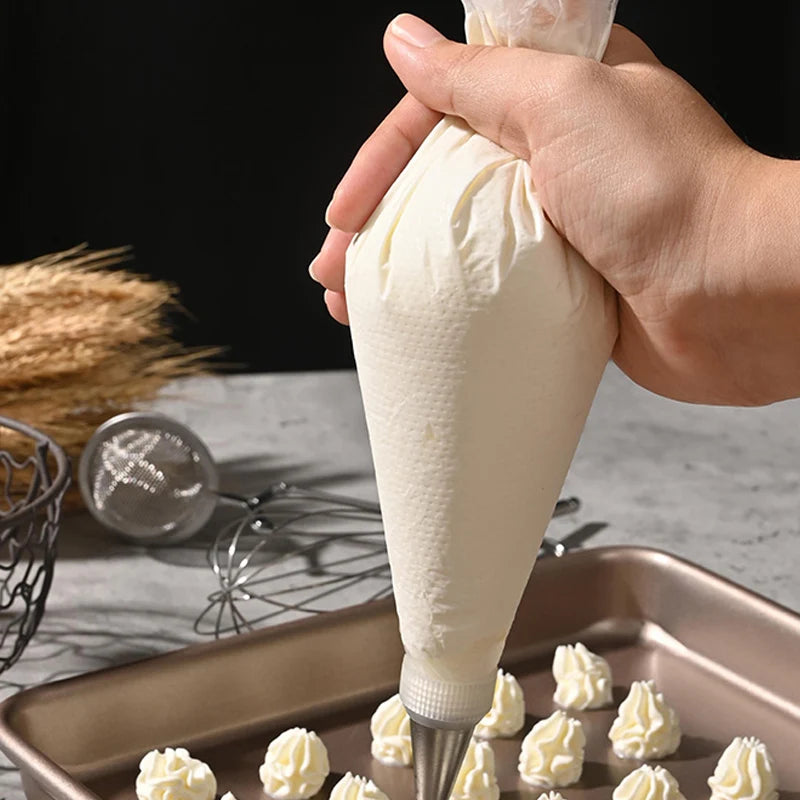 Custom Transparent Plastic Pastry Bag Ice Cream Tipless Piping Bags Disposable