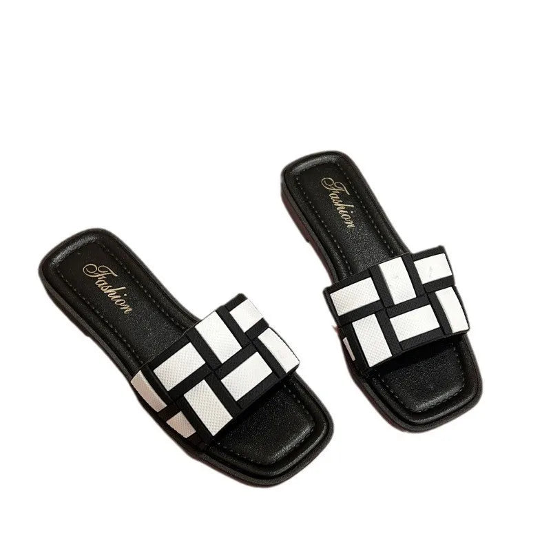 Wholesale 2024 New Casual Shoes Women Sandals Flat Slippers Women Summer Comfortable Shoes Outdoor Beach Sandals for Ladies