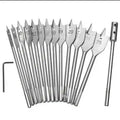 Industrial Grade  Woodworking Hand Tool Set Black and White 6--32mm Flat Drill Bit and Router Tools Carbon Steel Material