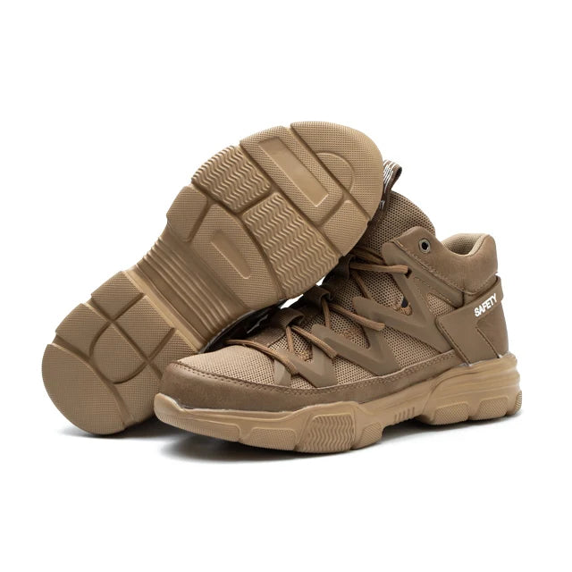 Hanagal Steel Toe Anti-puncture Smash-proof Men's Safety Shoes Fashionable Sneakers Men's Industry