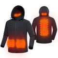 Custom Electric Jacket With Detachable Hood and Battery Pack Outdoor Winter Jacket Men Soft Shell Heated Jacket