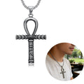 Custom Design 316 Stainless Steel Egyptian Ankh Cross Eye of Horus Charm Pendant Necklace for Children's Men Women