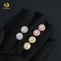 Hip Hop Jewelry Iced Out Luxury Screw Back 925 Sterling Silver Stud VVS Moissanite Diamond Earrings