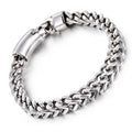 Single Layer Gold Plated Stainless Steel Handmade Chain Bracelet for Men