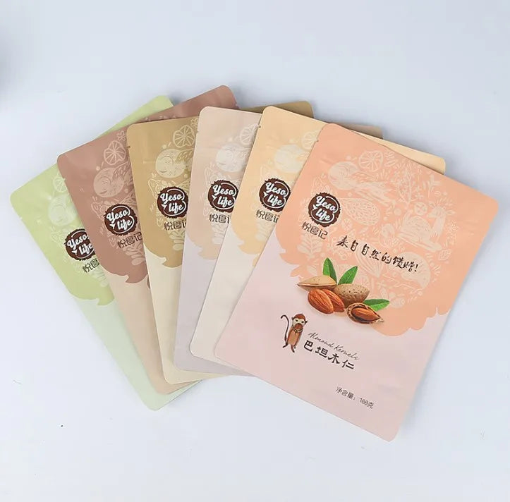 Eco Friendly Corn Starch Based Zip Lock Paper Packaging Compostable Biodegradable Kraft Paper Stand up Pouch Price Plastic Bag