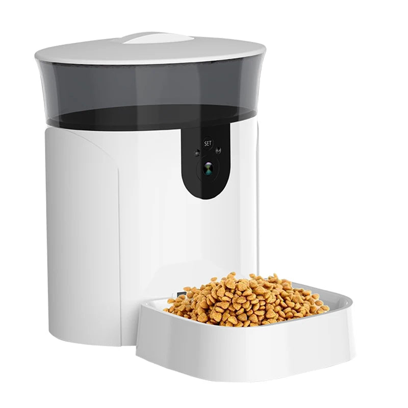 Factory Wholesale Newest 6L Smart Dog Feeder Automatic Wifi Pet Feeder Dog Food Machine Camera With Mobile APP