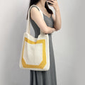 2024 Custom Logo Women's Large Capacity Solid Color Tote Bags Summer Stylish New Design Hollowed Knitted Crochet Portable Winter