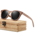 2022 Retro Women Men Handmade Natural Wooden Sun Glasses Polarized UV400 Coating Mirror Male Black Walnut Wood Sunglasses