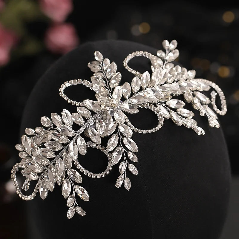 Wholesale Party Dress Tiara Luxury Full Diamond Headdress Aristocratic Wedding  Bridal Veil Accessories for Women