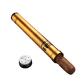 Travel Portable Cigar Moisturizer Tube Aluminium Durable Single Cigar Tube With Humidifier Cigar Tube Wholesale Creative Humidor