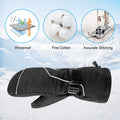 Winter Ski Thermal Gloves Men Women Warm Thermal Windproof Touchscreen Non-Slip Battery Power Heated Mitten Gloves