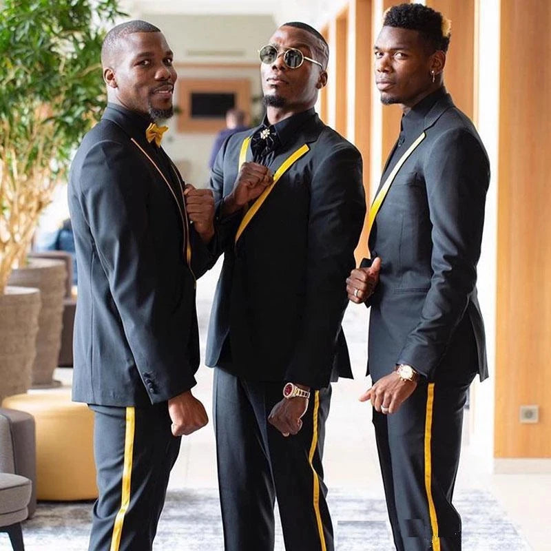 Costume Homme 2 Pieces Dress Peaky Binders Men Suits Wedding Smart Casual Simple Men's Tuxedos Elegant Men Suits(Jacket+Pant)