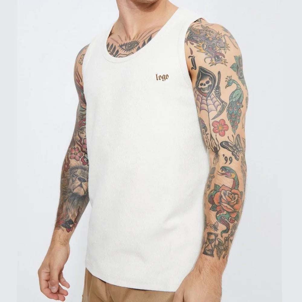 Oem Wholesale Men Stringer Tank Hollow Top Bodybuilding Mens Running Singlet Gym Shirt Sleeveless Men