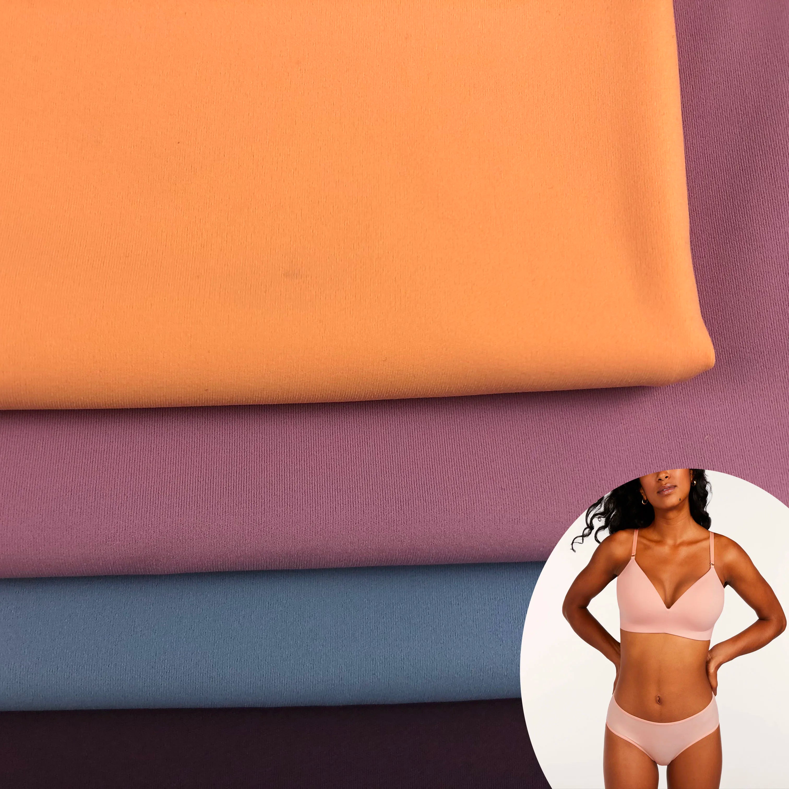 Stock Lot Nylon 70 Spandex 30 DTY High Density 40 Denier Fabric for Seamless Pants