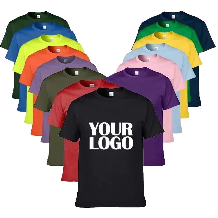 2025 Hot Sales of 100% Cotton Men's T-shirts Comfortable Soft Stylish Cheap Men's T-shirts Printed on Demand