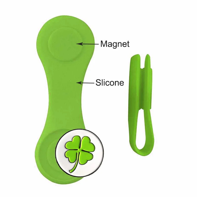 Popular Silicone Golf Hat Clip Magnetic Ball Marker Holder