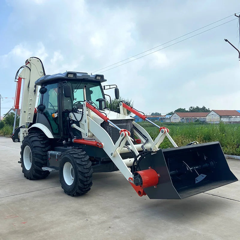 Factory Price Backhoe Excavator Loader 4X4 With Pallet Fork Backhoe Loader