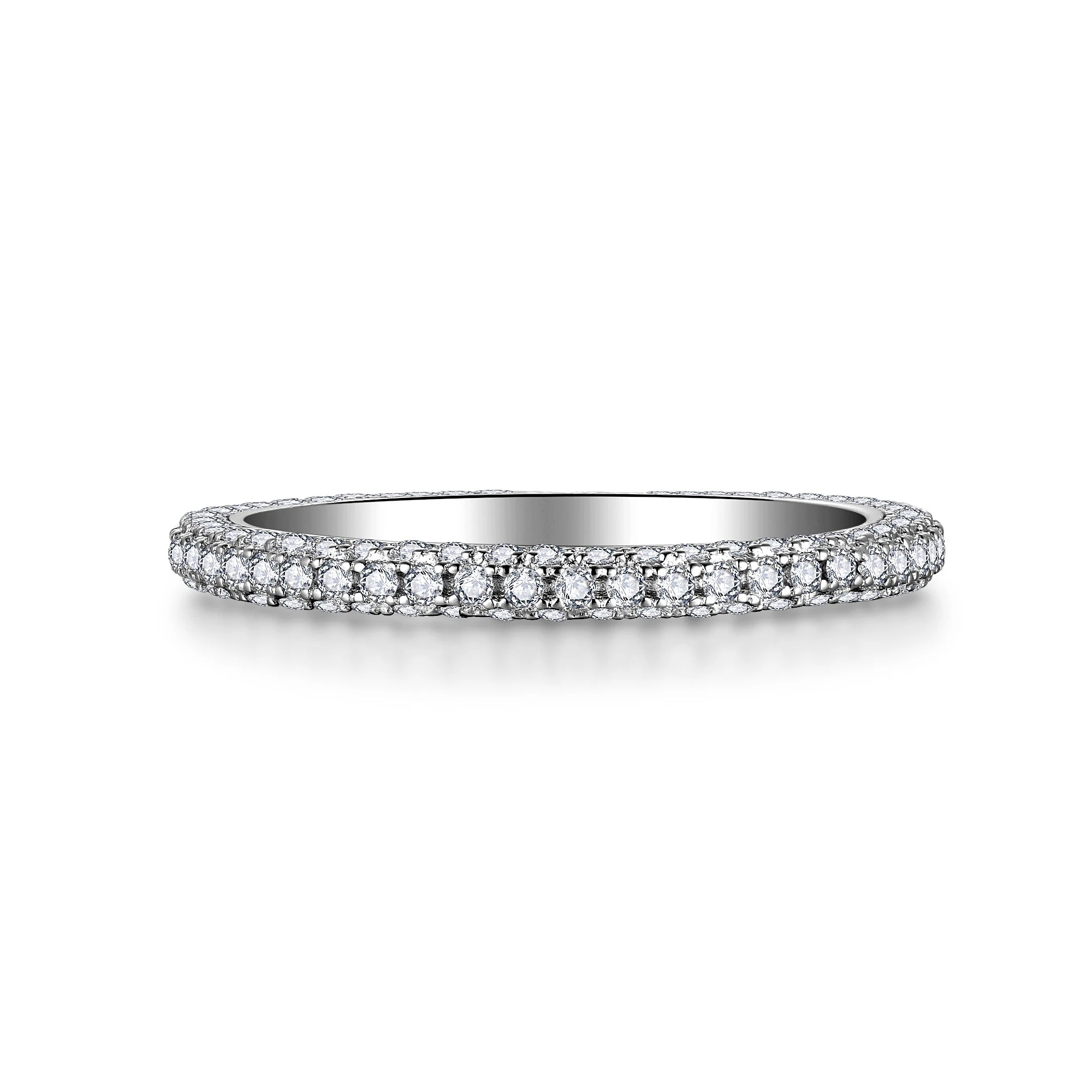 Sevena AHR015 Fine Jewelry Band Ring Wholesale Bulk 925 Sterling Silver Eternity Wedding Band for Men and Women