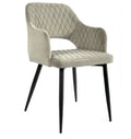 Nordic Luxury Restaurant Home Kitchen Sillas Upholstery Soft Fabric High Back Modern Velvet Dining Chair for Dinning Room