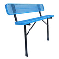 Outdoor Furniture Embedded Expanded Steel Leisure Bench Seat Outside Park Metal Bench Chair Out Door Garden Bench Seating