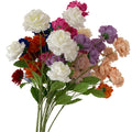Wholesale Cheap Artificial Flowers Long Branch Silk  6 Head Snow Velvet Ball for Christmas Graduation Valentine's Day