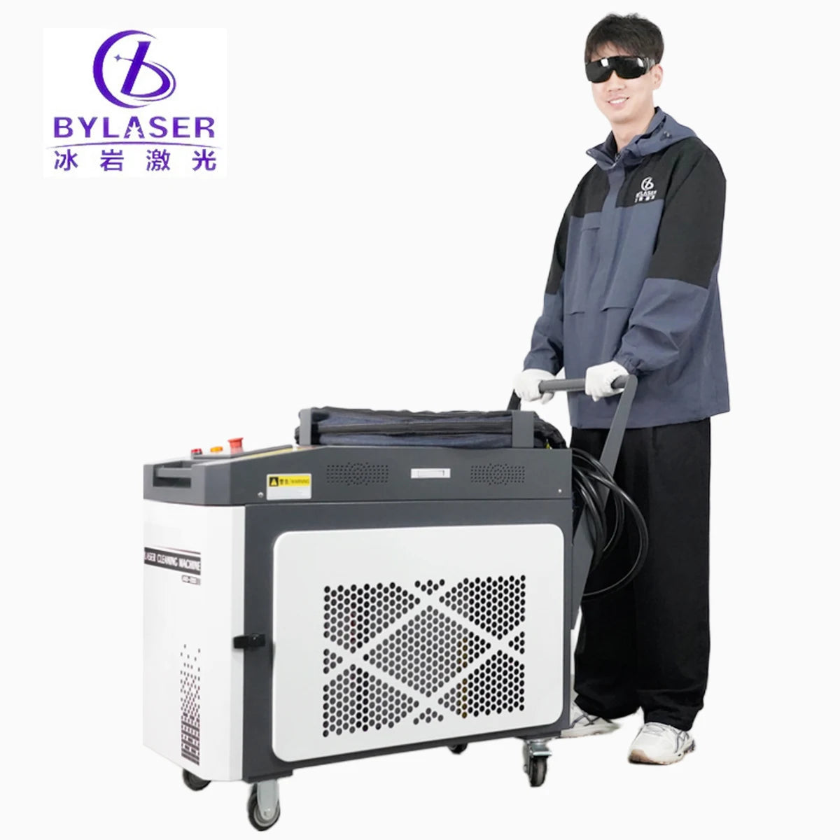 BingYan US DE Local Stock 2000w 3000w Laser Cleaner Laser Rust & Paint Removal on Metal Wood Stone Fiber Laser Cleaning Machine