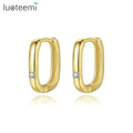 LUOTEEMI Woman Huggie Hoop 2026 Gold Jewelry Thick Earing Plated Hot Sale Fashion Jewellery Earring
