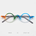 2026 Vintage Round Acetate Spectacles Frame Women Fashion Rivet Optical Transparent Eyeglass Men Trend Glasses