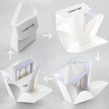 New Design Custom Logo Bracelet Necklace Ring Clear Window PE Film Display Paper Packaging Gift Box for Jewelry Bags