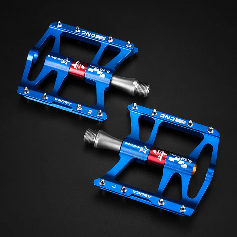 ROCKBROS Mountain Road Bike Bicycle Pedals Cycling Ultralight Aluminium Alloy 4 Bearings MTB Pedals