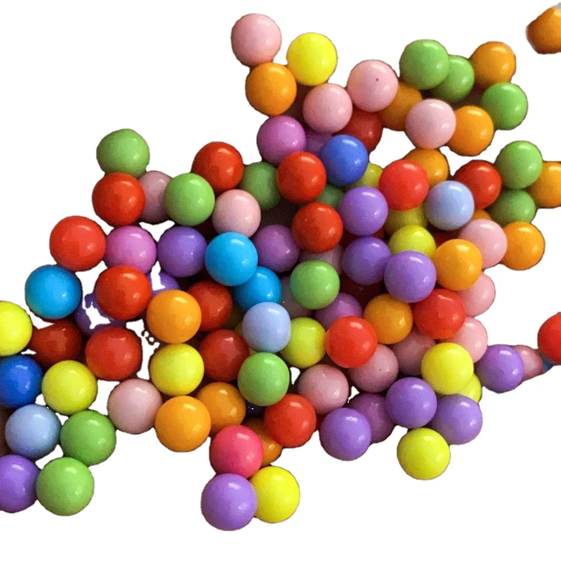 New Arrival 6MM Colorful Acrylic Round Candy Beads Without Hole Slime Beads for Diy Craft Making