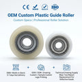 Luxury Kitchen Cabinets Wheels Withe Bearings Rubber Coated BS68413-4 4x13x4mm Mini Plastic Roller