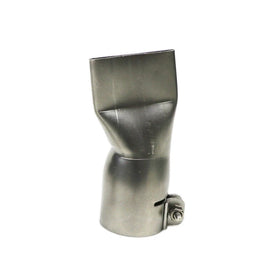 Hard 40mm Width 32mm Inner Dia Stainless Steel 304 Sandblasted Finish Hot Air Gun Nozzle Universal Plastic Welding Soldering
