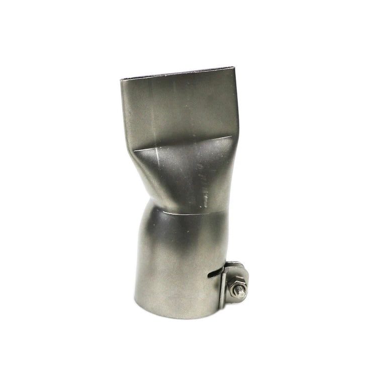 Hard 40mm Width 32mm Inner Dia Stainless Steel 304 Sandblasted Finish Hot Air Gun Nozzle Universal Plastic Welding Soldering