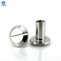 Metric Oval Stainless Steel Brass Matte Black Double Knurled Chicago Screw